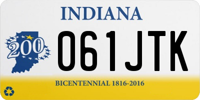 IN license plate 061JTK