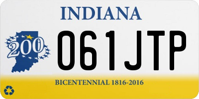 IN license plate 061JTP