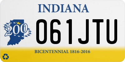 IN license plate 061JTU