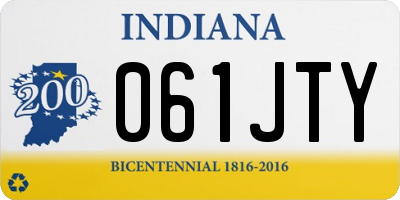 IN license plate 061JTY