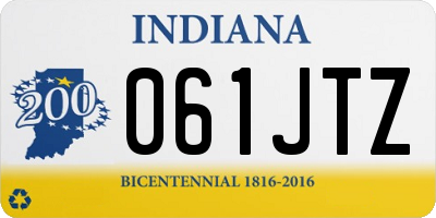 IN license plate 061JTZ
