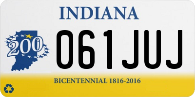 IN license plate 061JUJ