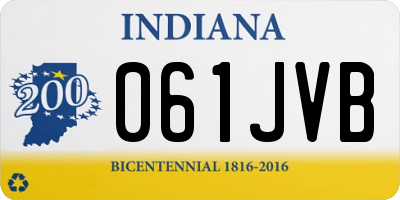 IN license plate 061JVB
