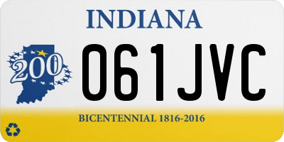 IN license plate 061JVC