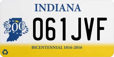 IN license plate 061JVF