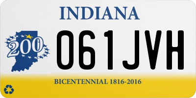 IN license plate 061JVH
