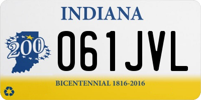 IN license plate 061JVL