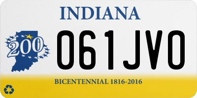 IN license plate 061JVO