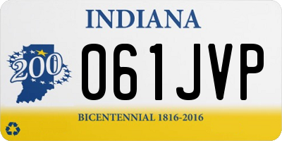 IN license plate 061JVP
