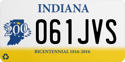 IN license plate 061JVS