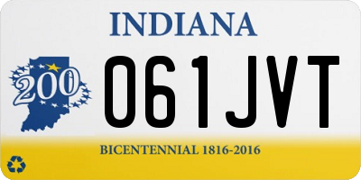 IN license plate 061JVT