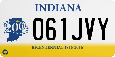 IN license plate 061JVY