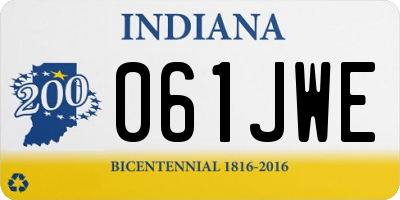 IN license plate 061JWE