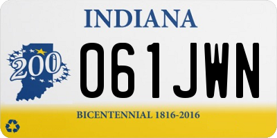 IN license plate 061JWN