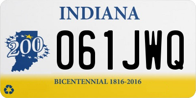 IN license plate 061JWQ