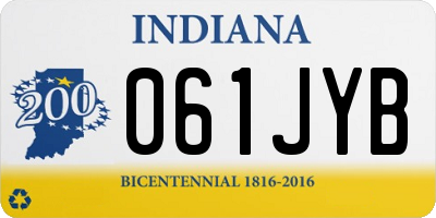 IN license plate 061JYB
