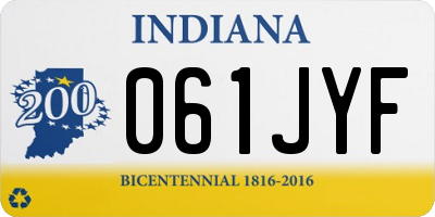 IN license plate 061JYF