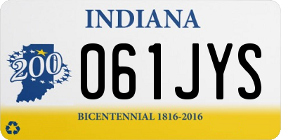 IN license plate 061JYS