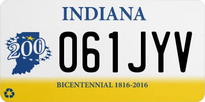 IN license plate 061JYV