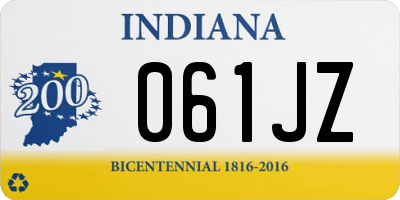 IN license plate 061JZ