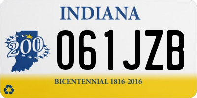 IN license plate 061JZB