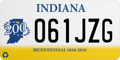 IN license plate 061JZG