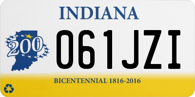 IN license plate 061JZI