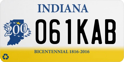 IN license plate 061KAB