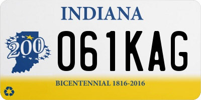 IN license plate 061KAG