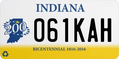 IN license plate 061KAH
