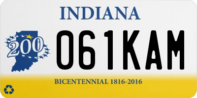 IN license plate 061KAM
