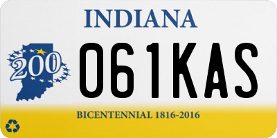 IN license plate 061KAS