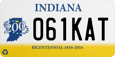 IN license plate 061KAT