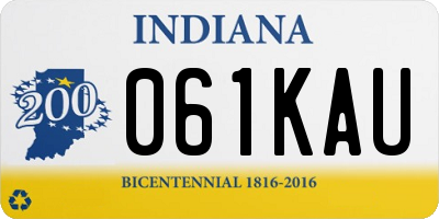 IN license plate 061KAU