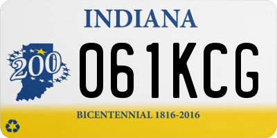 IN license plate 061KCG