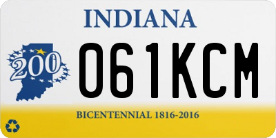 IN license plate 061KCM