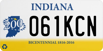IN license plate 061KCN