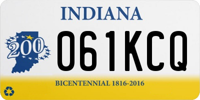 IN license plate 061KCQ