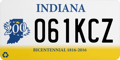 IN license plate 061KCZ