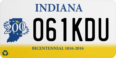 IN license plate 061KDU