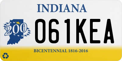IN license plate 061KEA