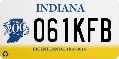IN license plate 061KFB