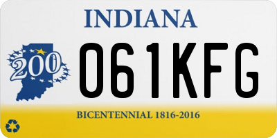 IN license plate 061KFG