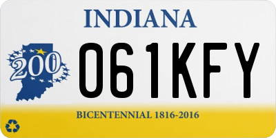 IN license plate 061KFY