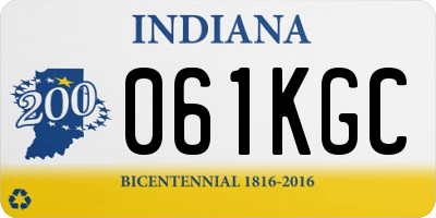 IN license plate 061KGC