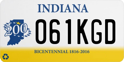 IN license plate 061KGD