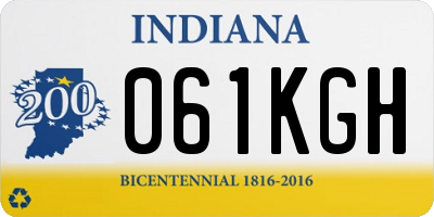 IN license plate 061KGH