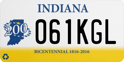 IN license plate 061KGL