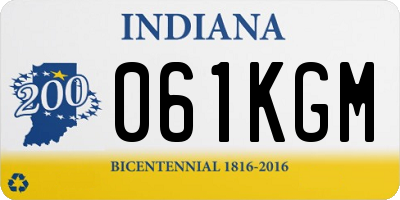 IN license plate 061KGM