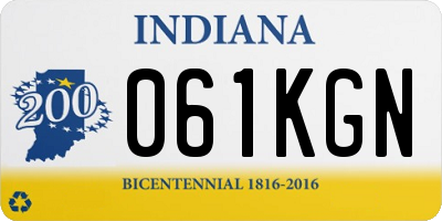 IN license plate 061KGN